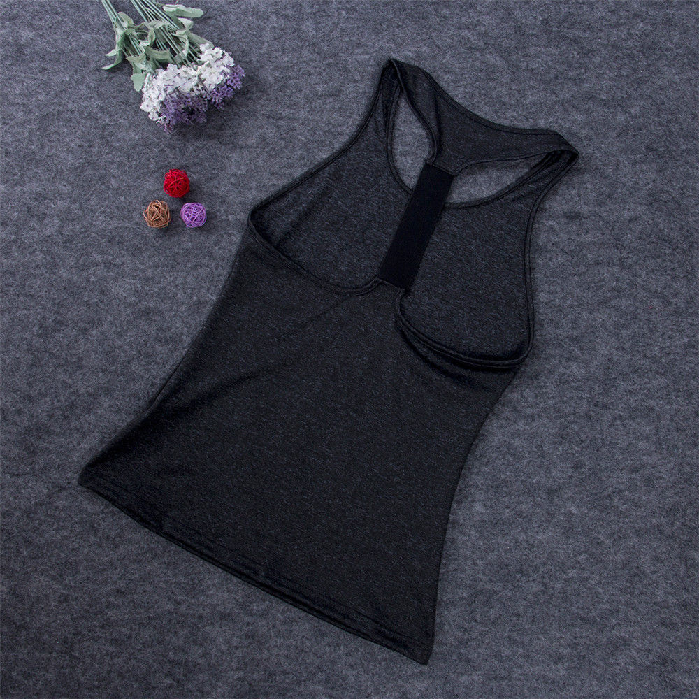 Casual Sleeveless Women Yoga Shirts